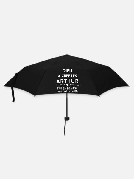 Arthur, prénom Arthur, anniversaire Arthur - Parapluie standard - noir