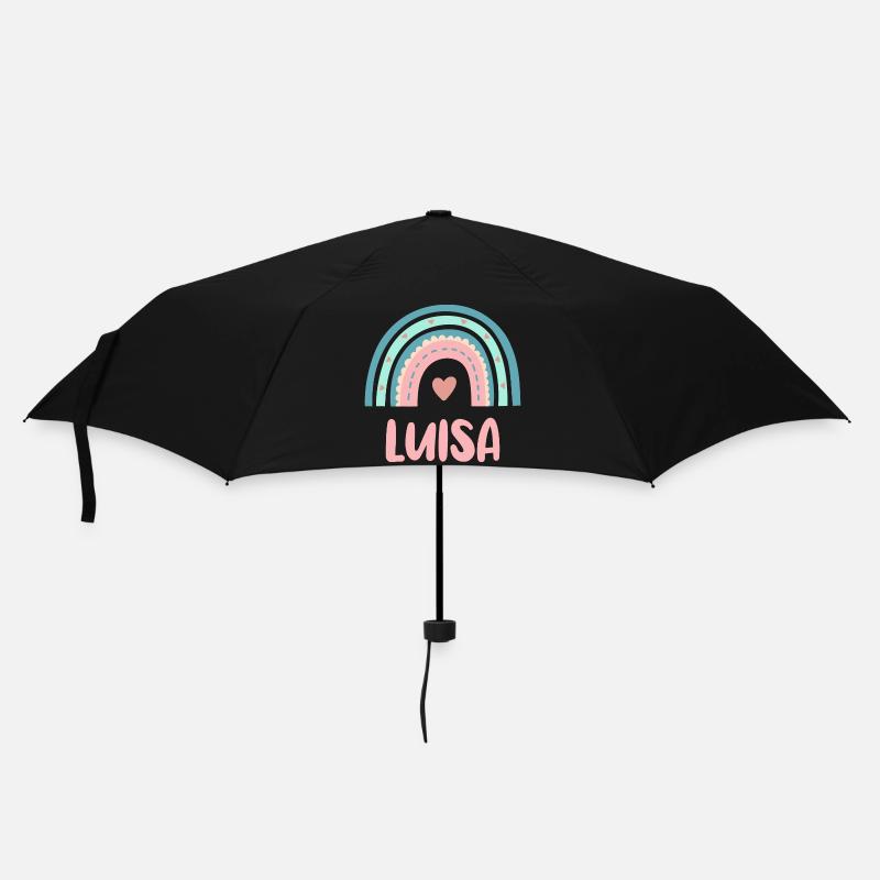 Luisa Name Regenbogen Baby - Regenschirm (klein) - Schwarz