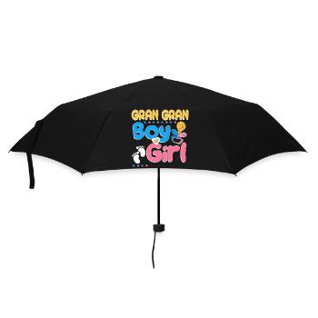 Rose ou bleu Gran Gran t’aime mieux grand-mère - Parapluie standard - noir - Devant