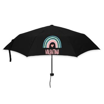 Valentina Name Rainbow Baby - Umbrella (small) - black - Front