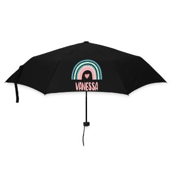 Vanessa Name Rainbow Baby - Umbrella (small) - black - Front