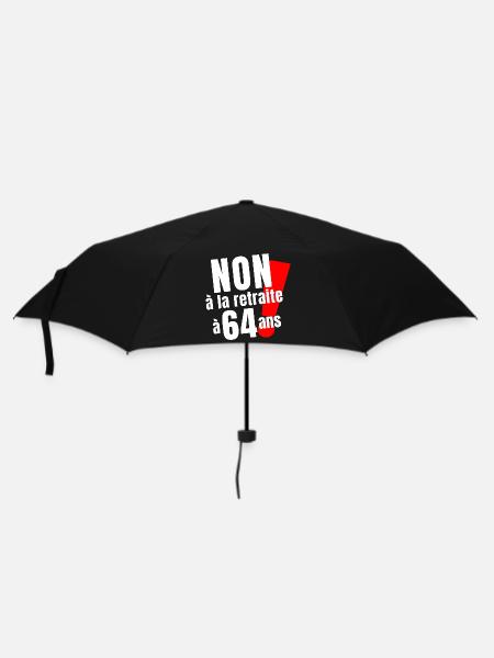 retraite, réforme des retraites, retraité - Parapluie standard - noir
