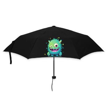 A happy monster to cuddle - Umbrella (small) - black - Front
