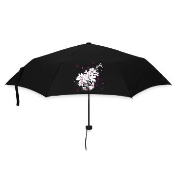 Cherry Blossom Sakura Spring - Umbrella (small) - black - Front