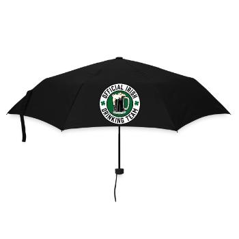 Offizielles Irish Drinking Team - Regenschirm (klein) - Schwarz - Vorne