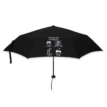 console temps libre jouer à la console cadeau game - Parapluie standard - noir - Devant