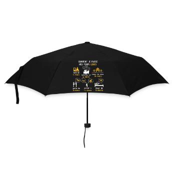 Temps libres muscu cadeau muscu - Parapluie standard - noir - Devant