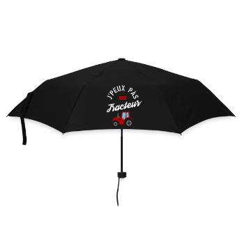 J'Peux Pas J'Ai Tracteur cadeau humour - Parapluie standard - noir - Devant