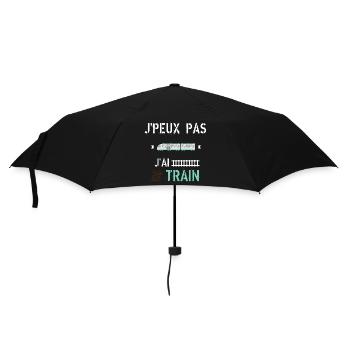 J Peux Pas J Ai Train - Parapluie standard - noir - Devant