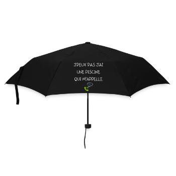 J peux pas j ai une piscine qui m appelle - Parapluie standard - noir - Devant