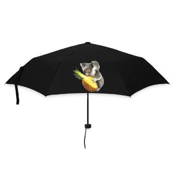 Koala and pineapple - Umbrella (small) - black - Front