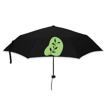 Feuilles - Parapluie standard - noir - Devant