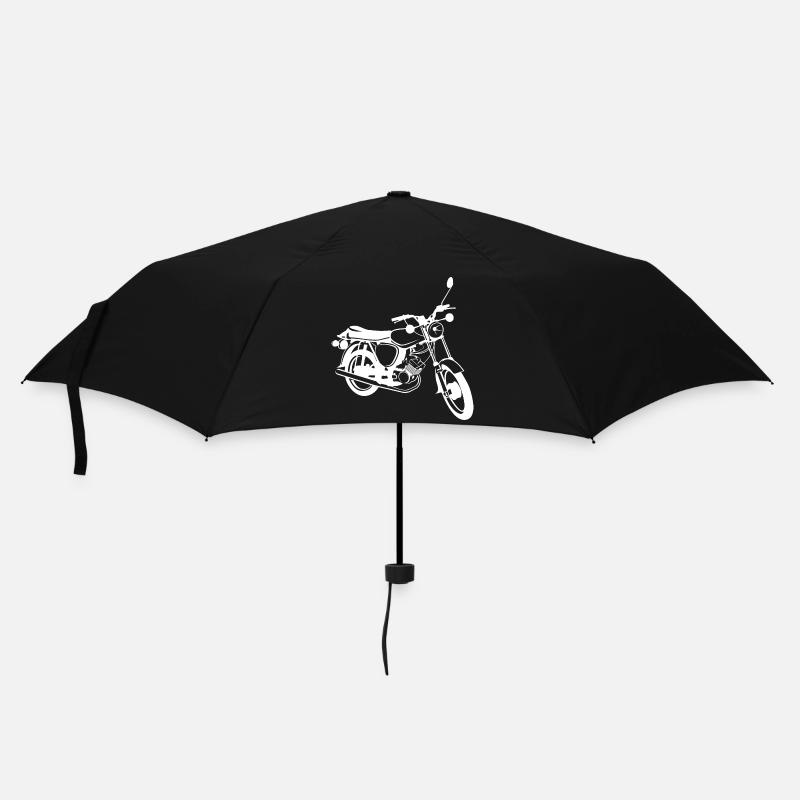 simson s51 Moped Legende Illustration Motorrad DDR - Regenschirm (klein) - Schwarz