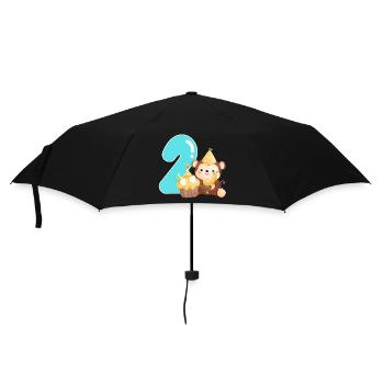 2ème anniversaire - Parapluie standard - noir - Devant
