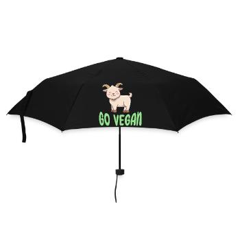 Design de chèvre pour les fiers végétaliens - Parapluie standard - noir - Devant