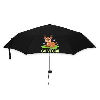Design de cerf pour les fiers végétaliens - Parapluie standard - noir - Devant