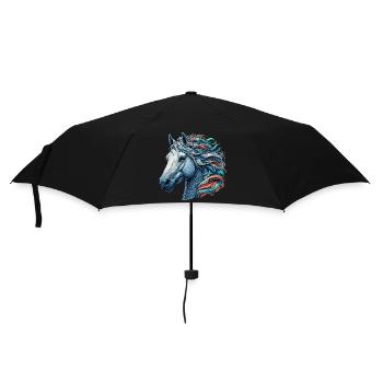 Horse - Umbrella (small) - black - Front