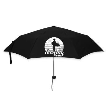 Maman surfeuse - Parapluie standard - noir - Devant