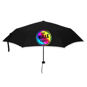 Malle 2024 Bunt Kreis - Regenschirm (klein) - Schwarz - Vorne