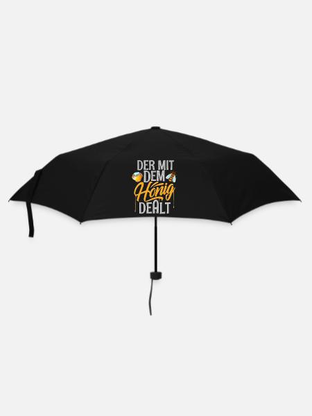 Imker Bienen Der Mit Dem Honig Dealt - Regenschirm (klein) - Schwarz