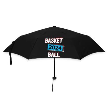 Basketball 2024 Basketballer Basketballspieler - Regenschirm (klein) - Schwarz - Vorne