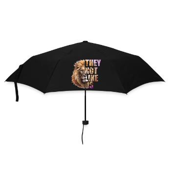 Ils n’aiment pas nous Design mit Löwen - Parapluie standard - noir - Devant