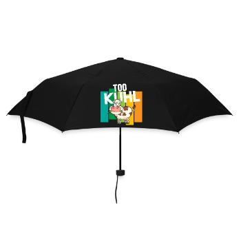 Kuh Landwirtschaft Too Kuhl - Regenschirm (klein) - Schwarz - Vorne