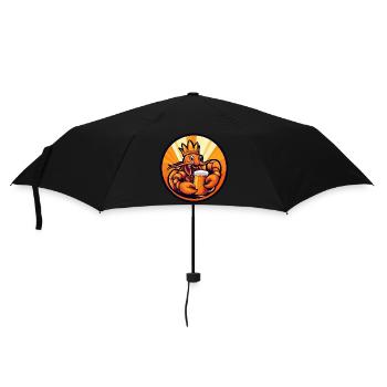 Hummer Krebs Bier Comic - Regenschirm (klein) - Schwarz - Vorne