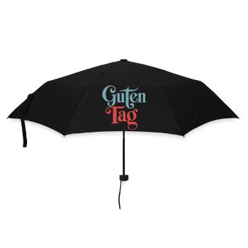 Guten tag - Parapluie standard - noir - Devant