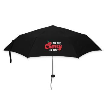 Cherries Cherries Fruits Food - Umbrella (small) - black - Front