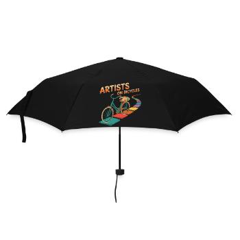 Artists on Bicycles - Umbrella (small) - black - Front