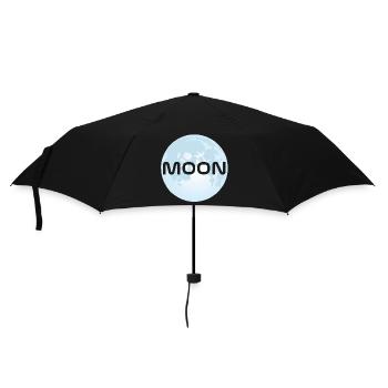 La lune - Parapluie standard - noir - Devant