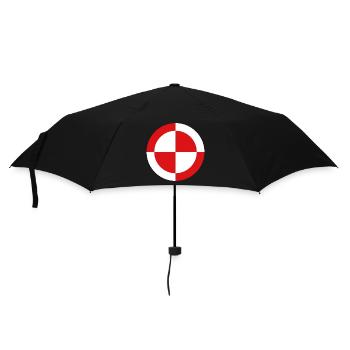 Schachbrett KOŁO PL Weiß Rot Polen Polen Polen - Regenschirm (klein) - Schwarz - Vorne