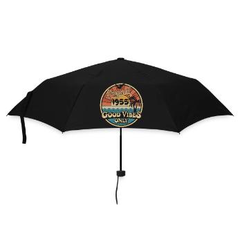 Original 1955 Jahrgang 1955 Geburtstag Retro 1955 - Regenschirm (klein) - Schwarz - Vorne