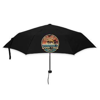 Original 1974 Millésime 1974 Anniversaire Rétro 1974 - Parapluie standard - noir - Devant