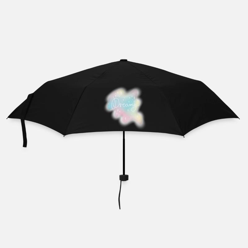 Dreamy – Pastell Aquarell Ästhetik - Regenschirm (klein) - Schwarz