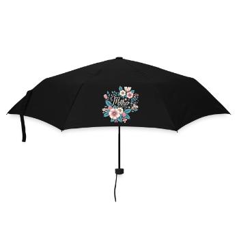 Mama - Regenschirm (klein) - Schwarz - Vorne