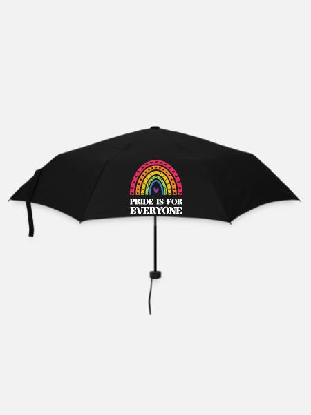 LGBT Pride Month - Pride ist für alle da - Regenschirm (klein) - Schwarz