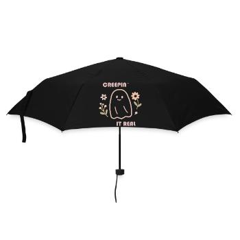 Sweet Ghost Design – Creepin' It Real Retro Look - Umbrella (small) - black - Front