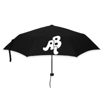 Abi - Abitur - Geschenk - Regenschirm (klein) - Schwarz - Vorne