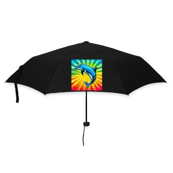 dolphin - Umbrella (small) - black - Front