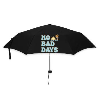 No Bad Days – a summer positive vibe - Umbrella (small) - black - Front