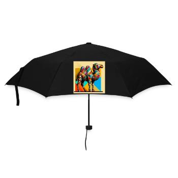 chameau - Parapluie standard - noir - Devant