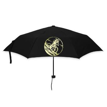 Mountain Bike Bicycle Silhouette - Umbrella (small) - black - Front