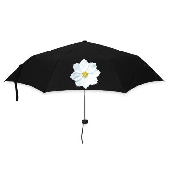 Blume - Regenschirm (klein) - Schwarz - Vorne