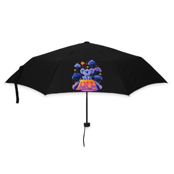 Koala on melting lava - Umbrella (small) - black - Front