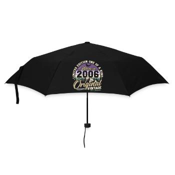 2006 Vintage 20th Birthday Retro Gift - Umbrella (small) - black - Front