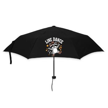 Line Dance Raccoon Groove - Umbrella (small) - black - Front