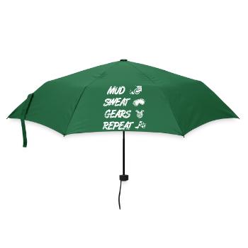 Mud Sweat Gears se répète - Parapluie standard - vert bouteille - Devant