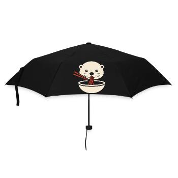 Minimal Otter Noodle Icon - Umbrella (small) - black - Front